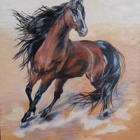 Cheval acrylique